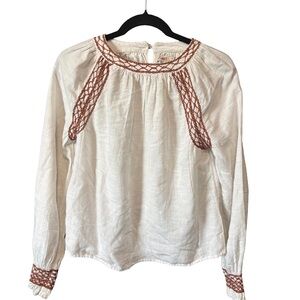 Faherty Arles Embroidered Top